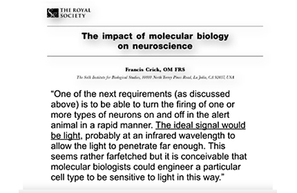 Development of Optogenetics